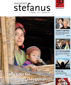 Bilde Myanmar, forsiden av Magasinet Stefanus, Stefanusalliansen.