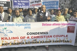 Sajid Christopher during protests