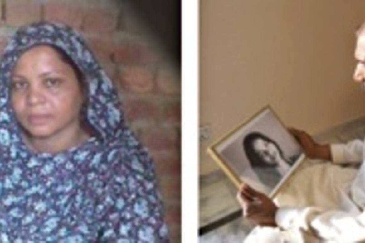 Asia Bibi og ektemannen.