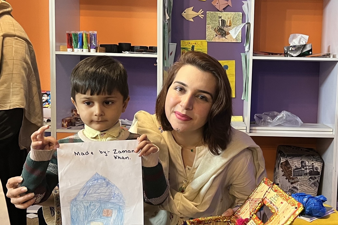 Wagma Feroz reached out to the children during her creative event for diversity