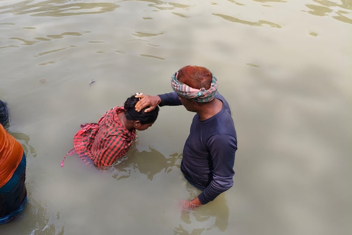 Dåp hos vår partner i Bangladesh.
