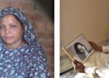 Asia Bibi og ektemannen.