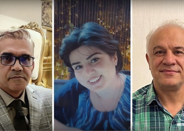 De er tiltalt for sammensvergelse på grunn av bønn, nattverd og julefeiring. Fra venstre: Nasser Navard Gol-Tapeh, Aida Najaflou og Joseph Shahbazian.