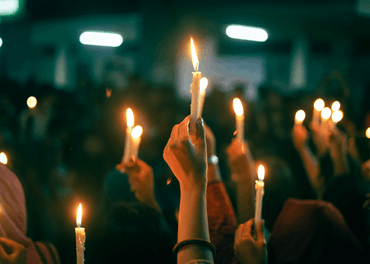 Picture: From a protest calling for peace in South-East Asia.
